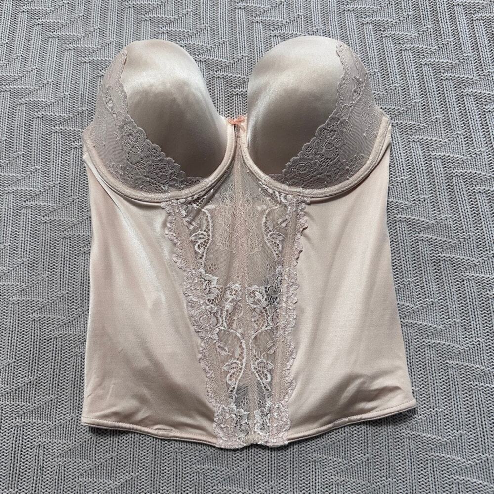 Cassandra nude long line strapless bra size 34DD